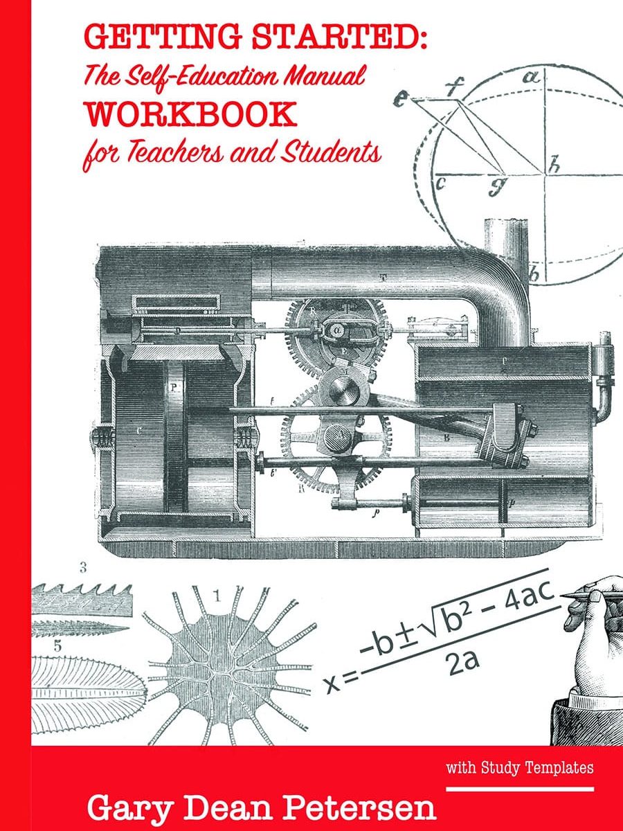 The cover to the Self-Education Equipment & Methods workbook for teachers and students by Gary Dean Petersen