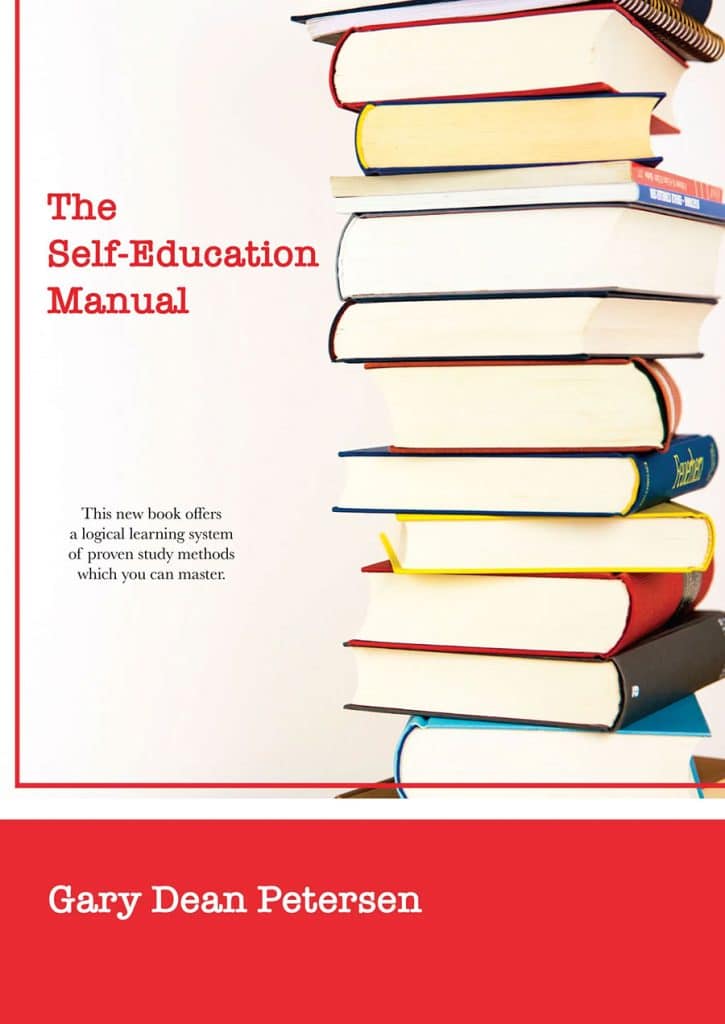 The Cover to the Self-Education Manual by Gary Dean Petersen.